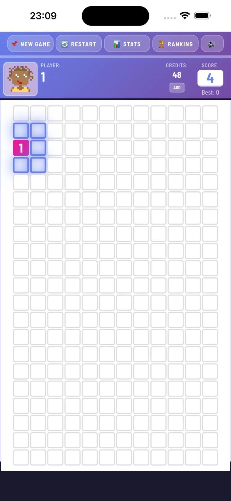 A Fibby game board